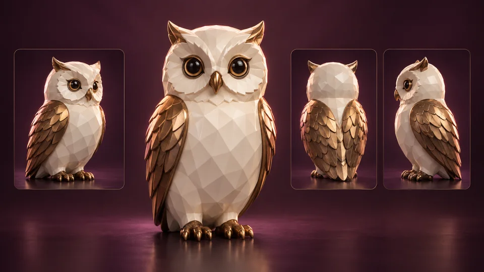 Meshy 6 Lite Multi-Image → 3D preview